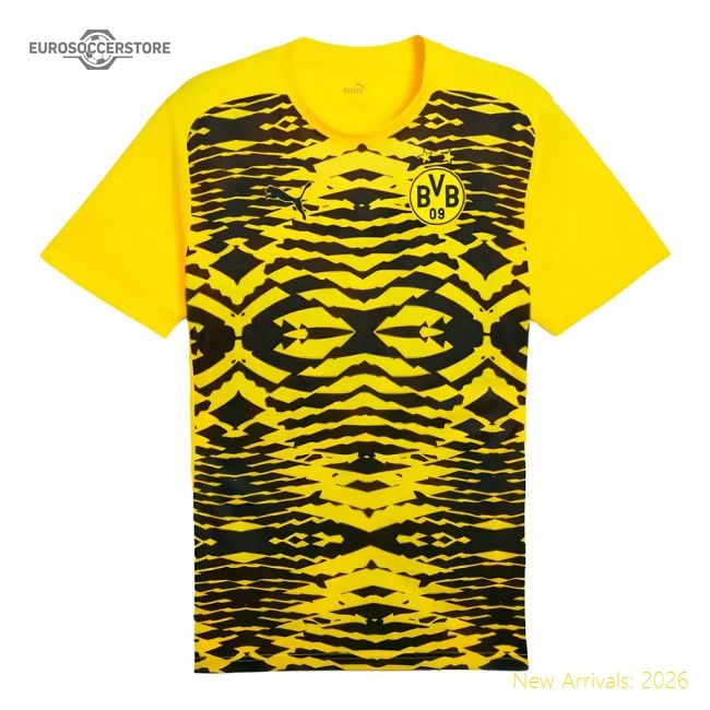 Top-Quality 2024-2025 Borussia Dortmund Prematch Ss Shirt (Yellow)