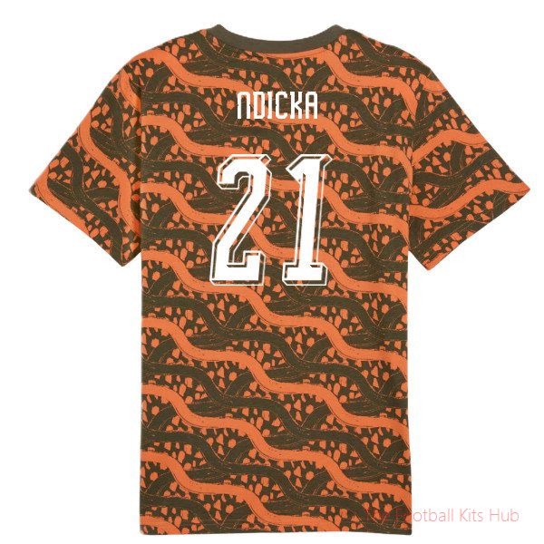 2026-2027 Ivory Coast FtblCulture Tee AOP (Black) (Ndicka 21)