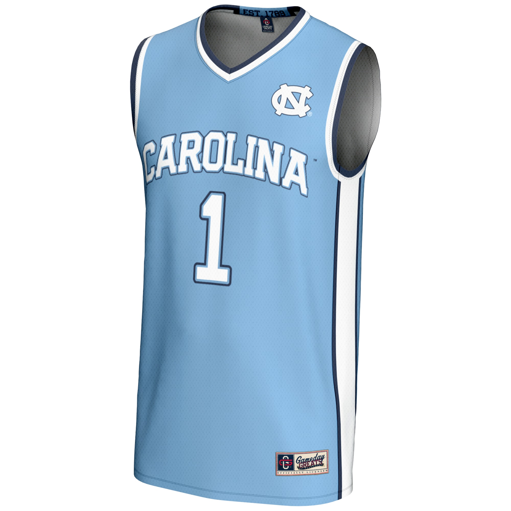 [DDG] North Carolina Tar Heels GameDay Greats Youth Lightweight Basketball Jersey - Carolina Blue