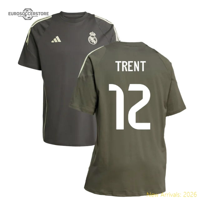 Official Real Madrid Training Trent Jersey 2025-2026 Moisture-wicking