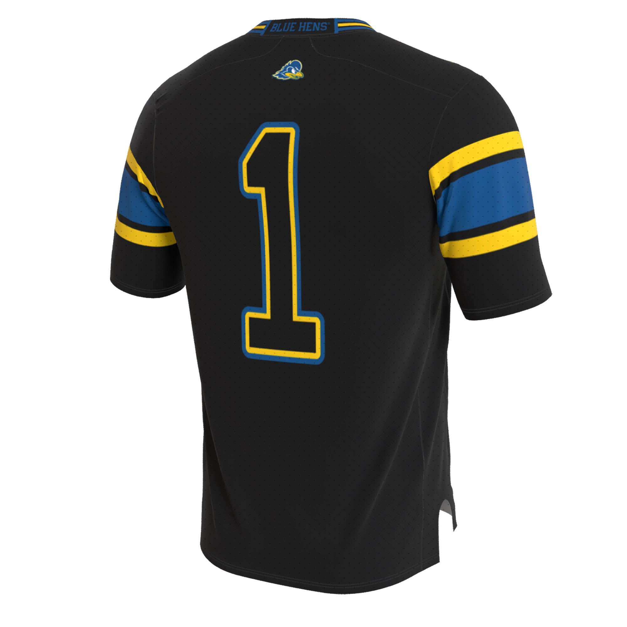 [NJP] Delaware Fightin' Blue Hens GameDay Greats Youth Lightweight Collegiate Football Blackout Fashion Jersey
