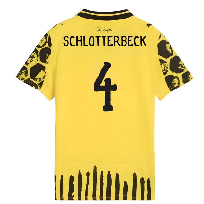 2025-2026 Borussia Dortmund Shirt - Kids (Schlotterbeck 4)