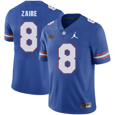 Men's None Blue 2024 team authorized Malik Zaire #8 replica Jersey