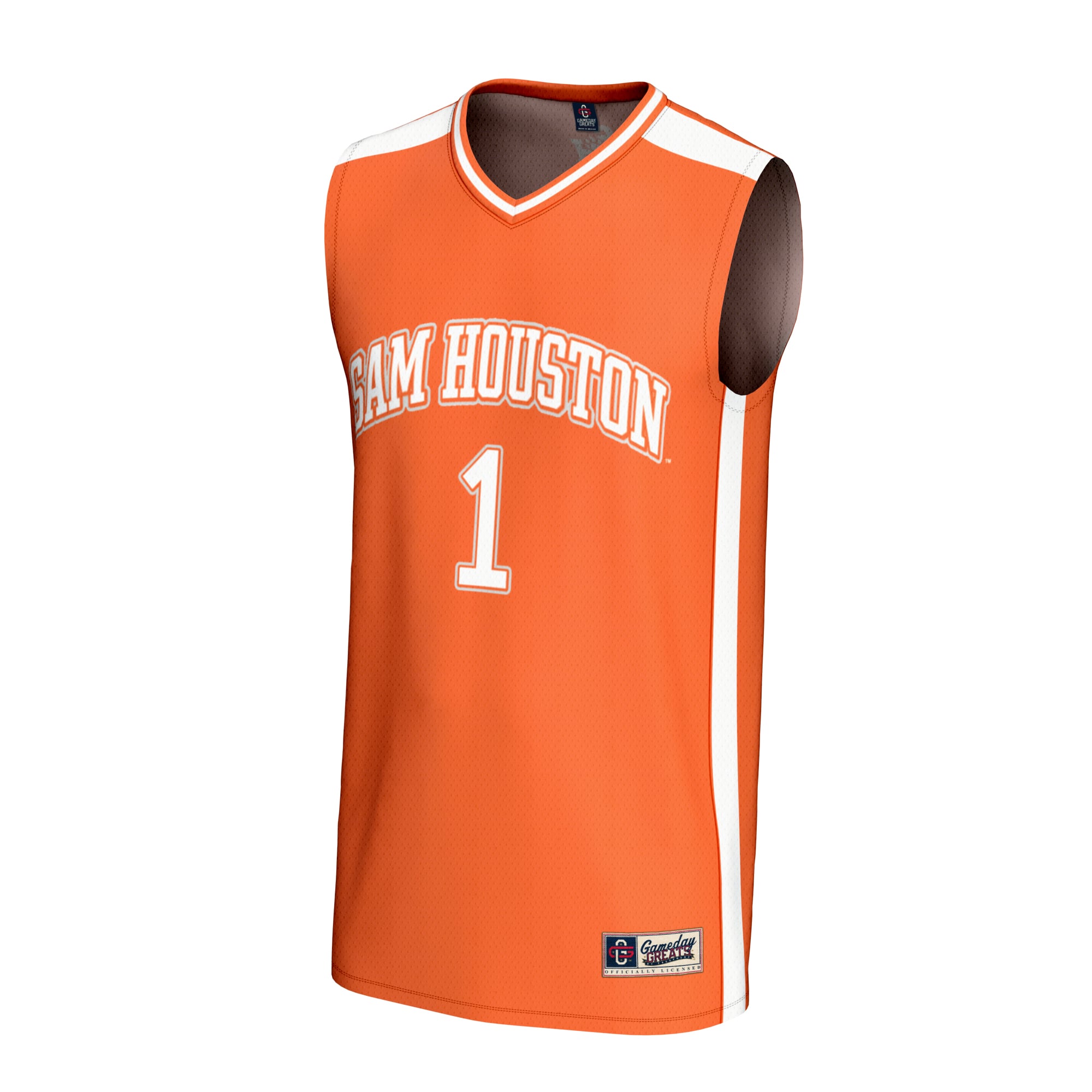 #1 Sam Houston State Bearkats GameDay Greats Unisex Lightweight Collegiate Basketball Fashion Jersey - Orange