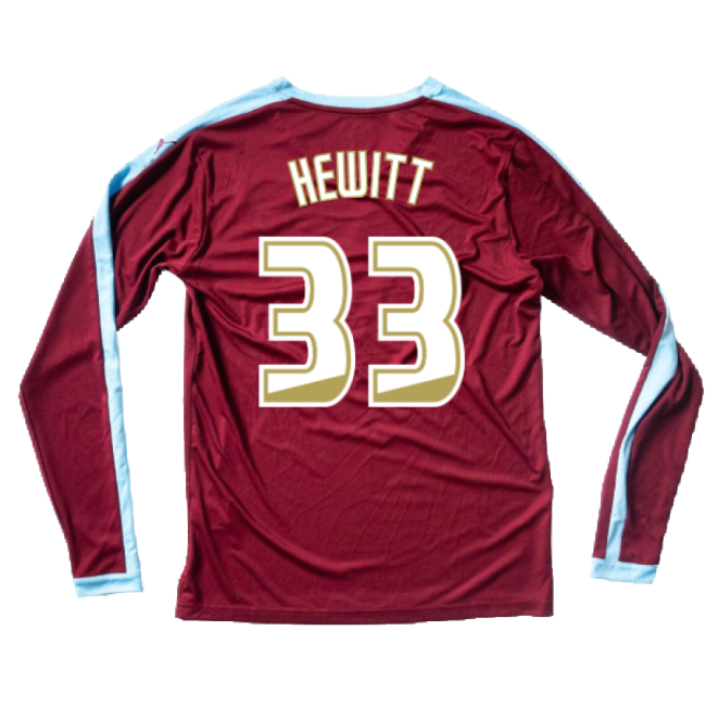 Licensed Burnley Long Sleeve Home Shirt Excellent S Hewitt #33 Hig...