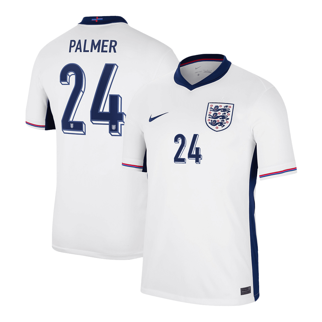 PALMER #24 England Home  Soccer Jersey Euro 2024 Authentic Kit