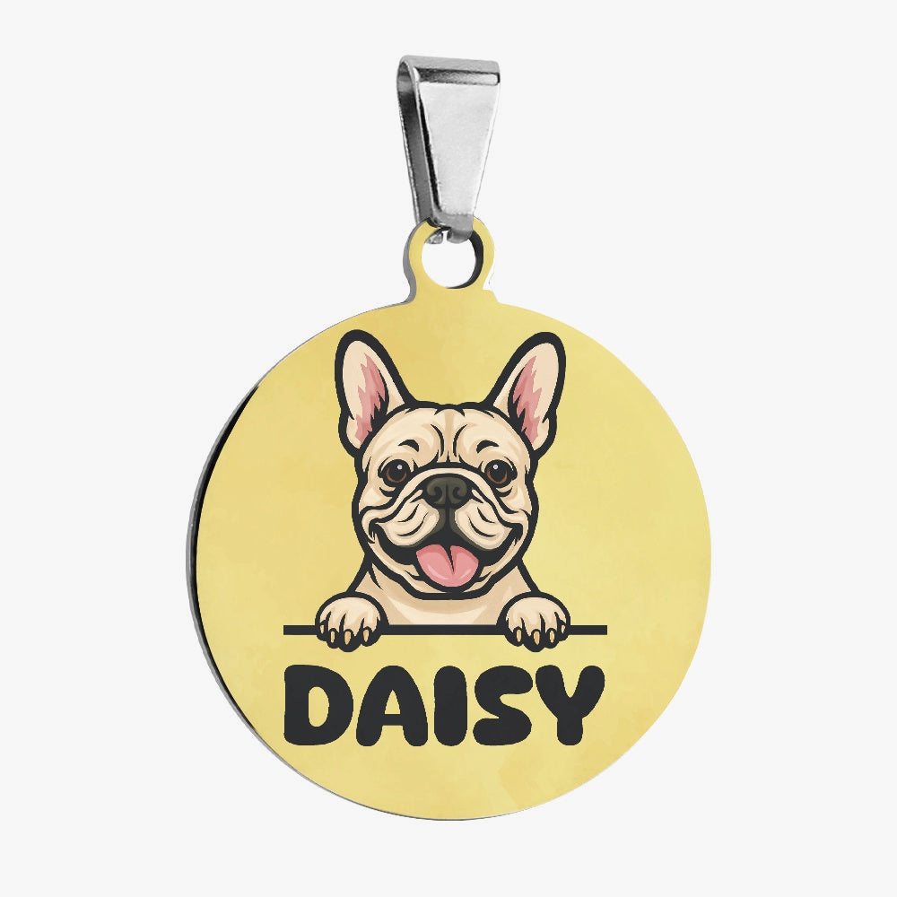 French Bulldog Spoiled Custom Double Sided French Bulldog Tag Durable Dog Item