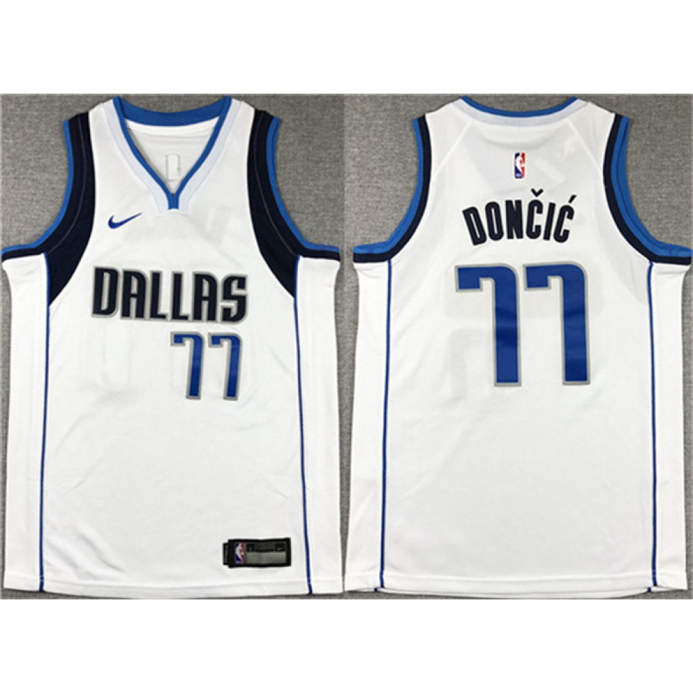 Pro Grade Jersey Dallas Mavericks 77 White - - Must-Have Jersey