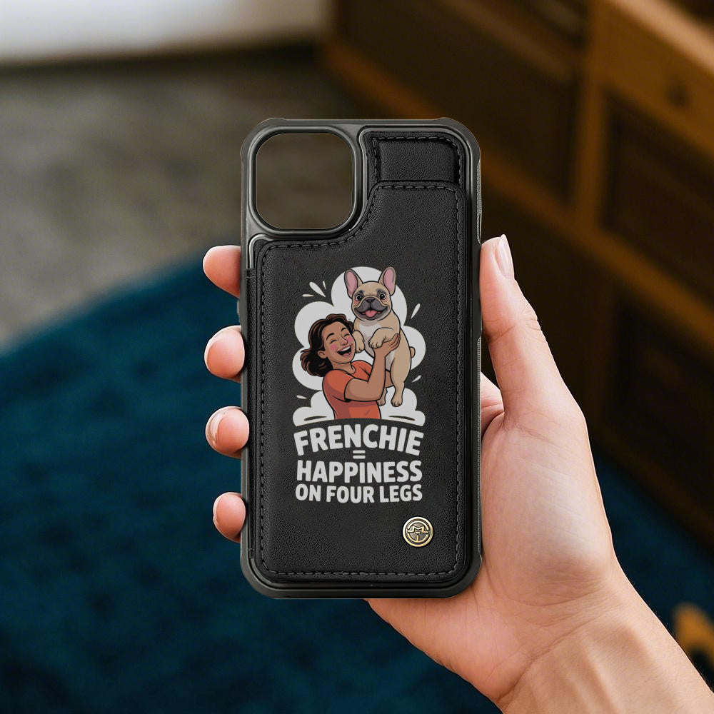 French Bulldog Lily Leather Wallet Case For For Iphone & Samsung Durable Dog Item