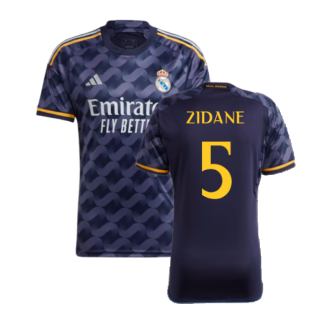Professional-Grade 2023-2024 Real Madrid Away Shirt (Zidane 5)