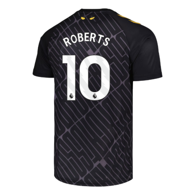 2025-2026 Sunderland Third Pre Match Shirt (Black) (Roberts 10)