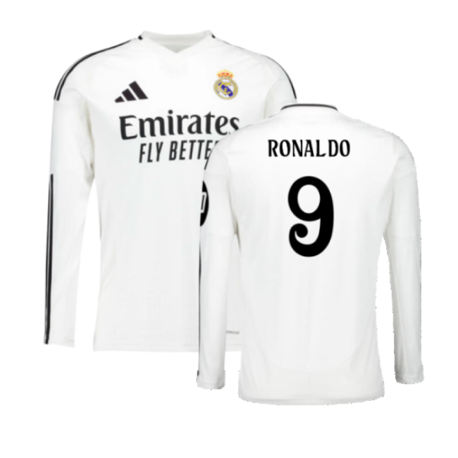 Camiseta Real Madrid 2024-2025 Local Hombres - Oficial Con Ronaldo 9