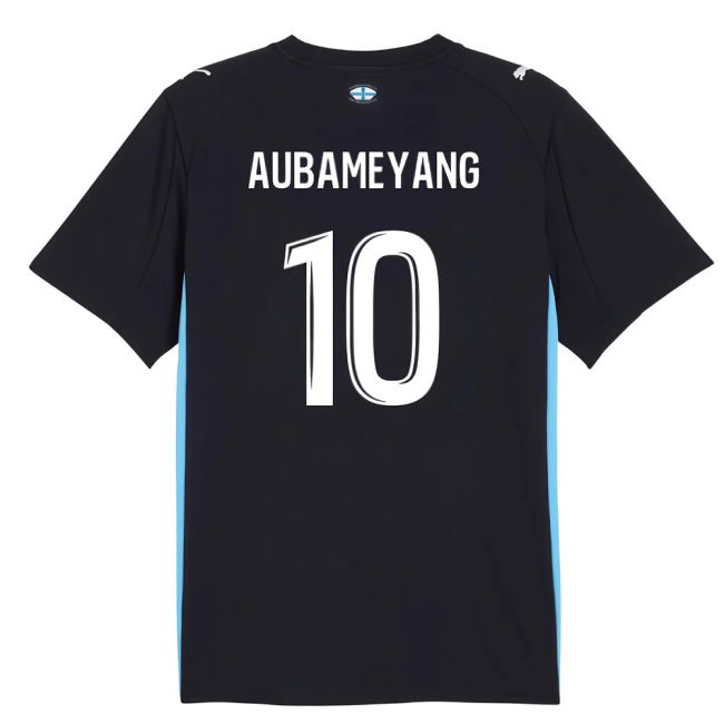 Faithful Marseille Marseille Away Shirt Kids Aubameyang #10 Top Ti...