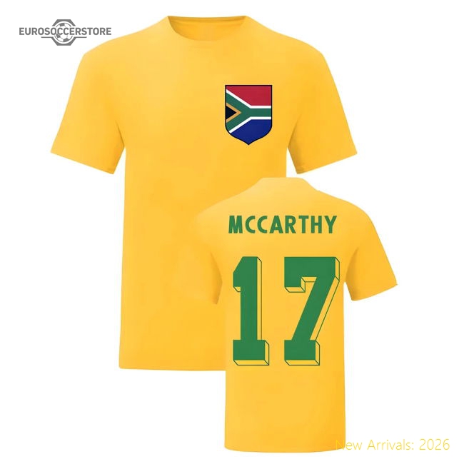 Benni Mccarthy South Africa National Hero Tee (yellow) - Premium Collection