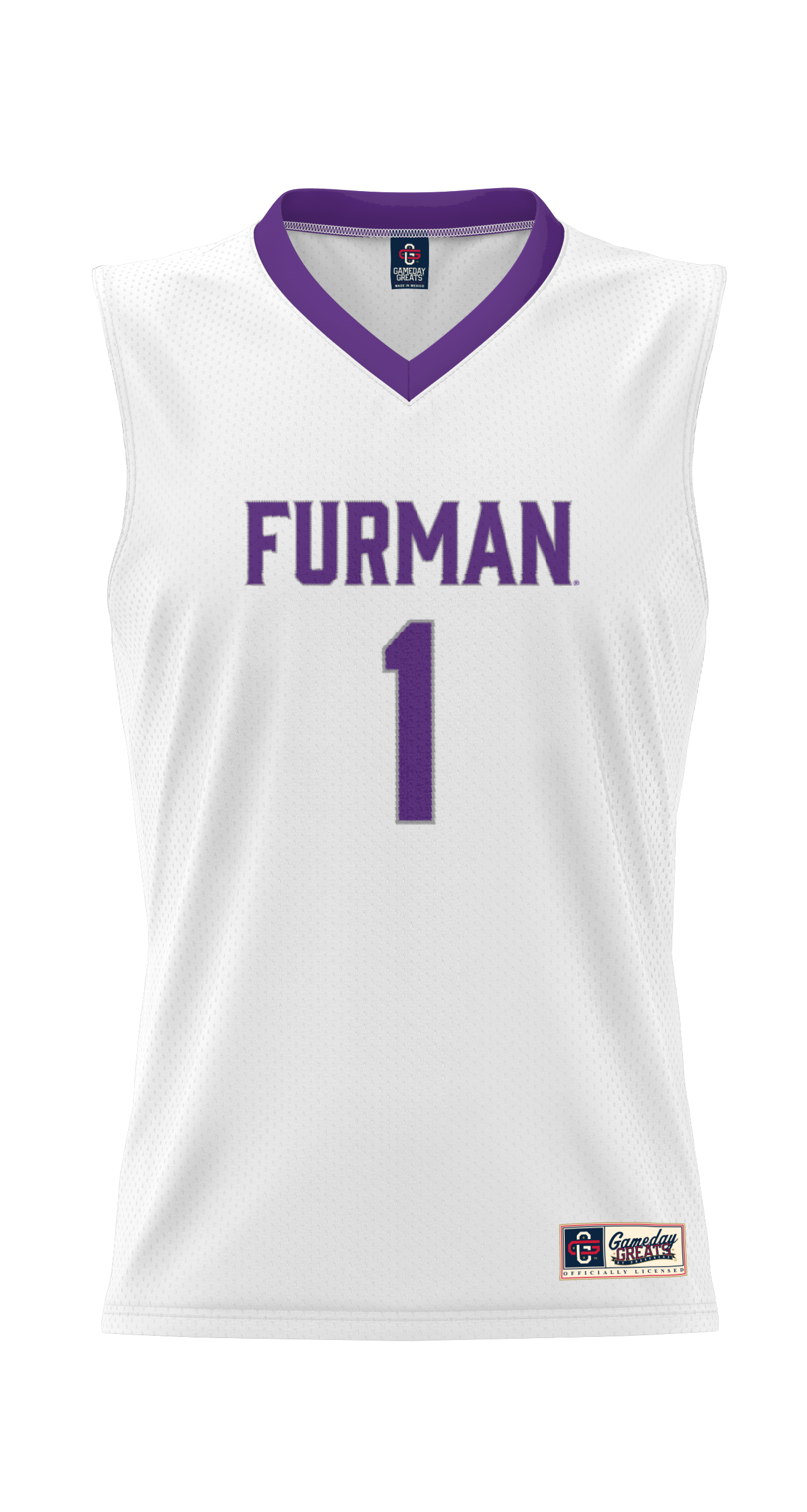 [NJP] Furman Paladins GameDay Greats Lightweight Basketball Jersey - White