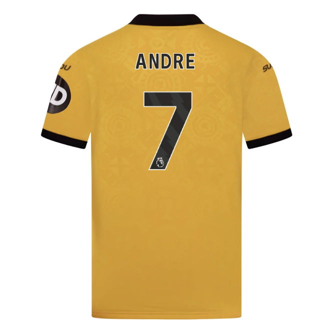 classic 2025-2026 Wolves Home Shirt (Kids) (Andre 7)