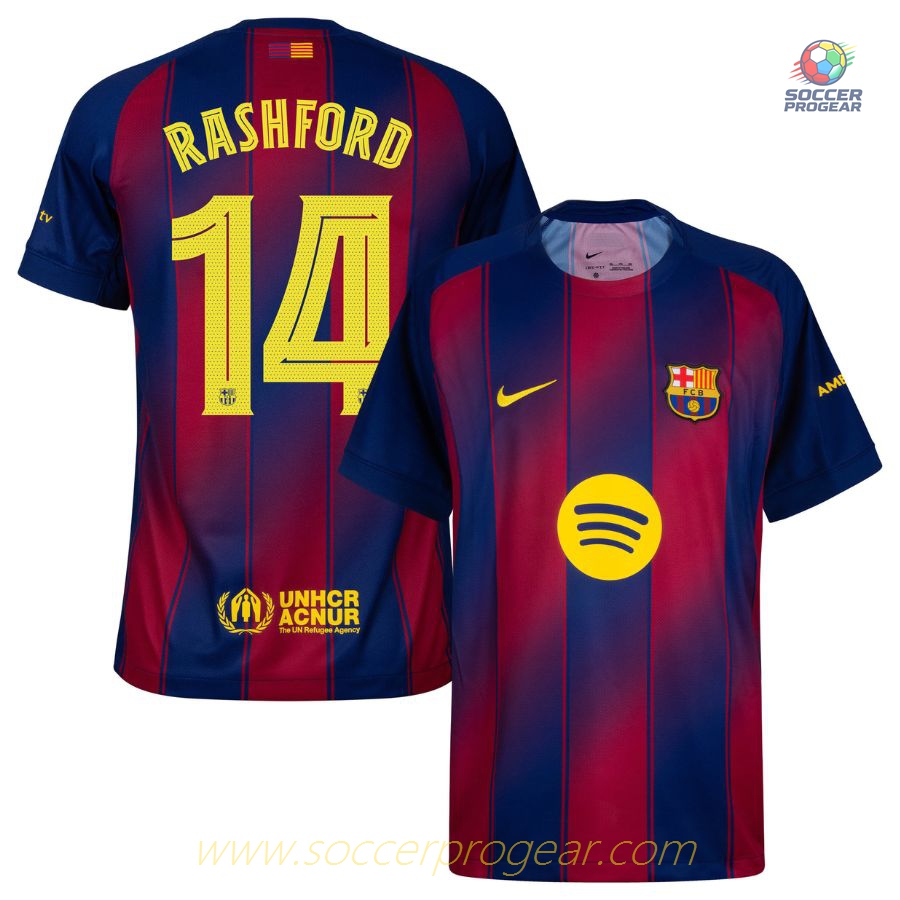 Barca Home Children Football Jersey 2025/26 Collection Rashford