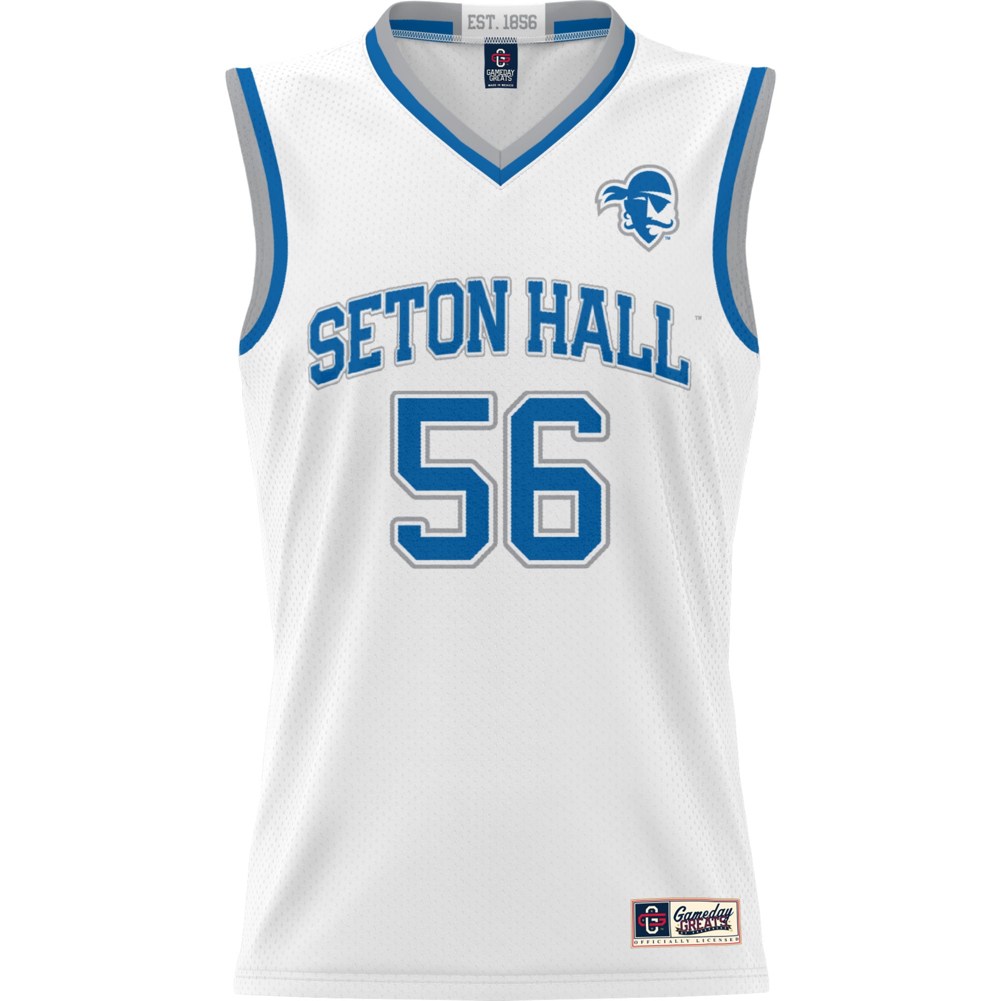[DDG] Seton Hall Pirates GameDay Greats Unisex Lightweight Basketball Jersey - White
