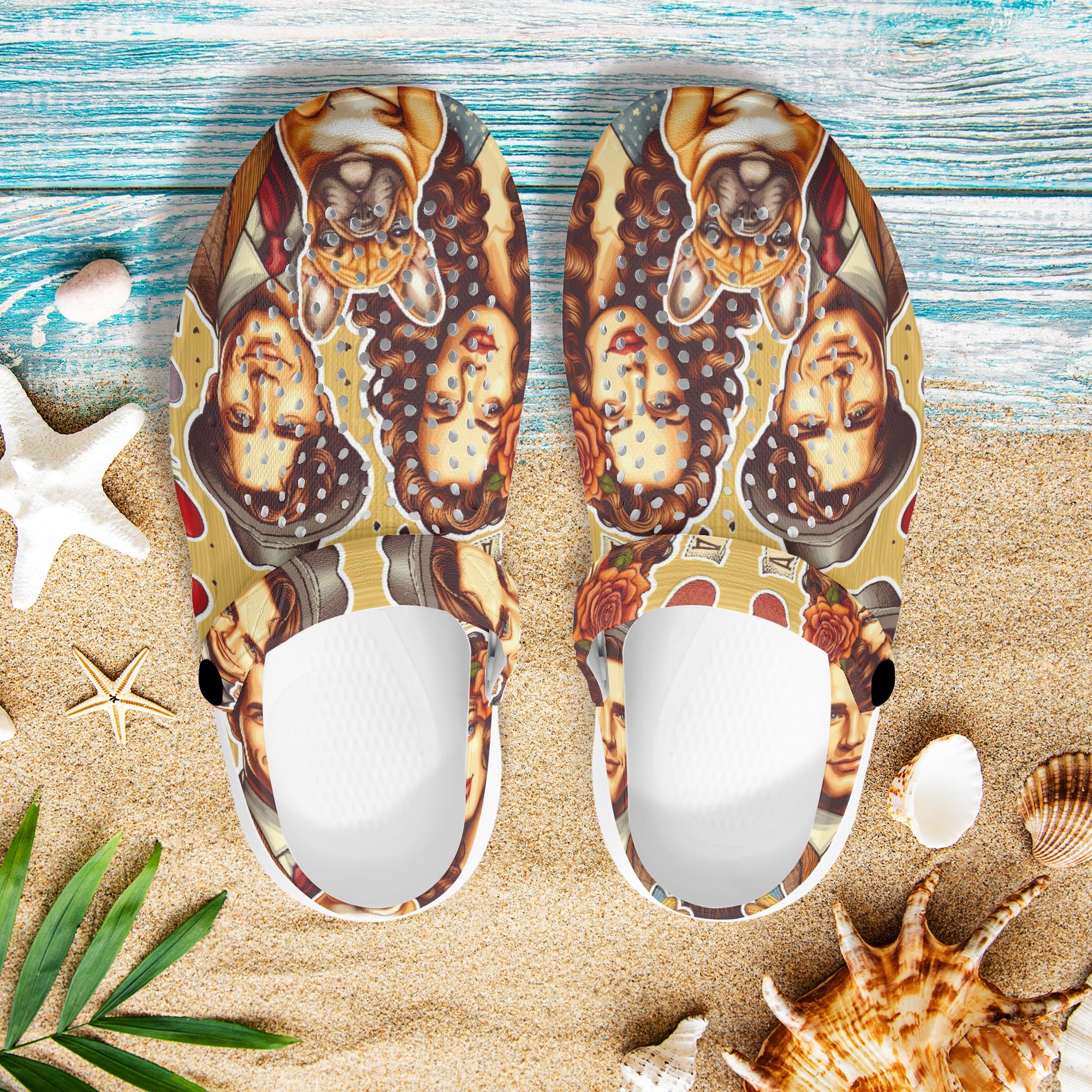 Bailey - Bulldog Summer Hollow Out Clogs Paw Protection