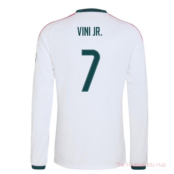 Real Madrid 2026-2027 Long Sleeve Home Shirt (Vini Jr. 7)