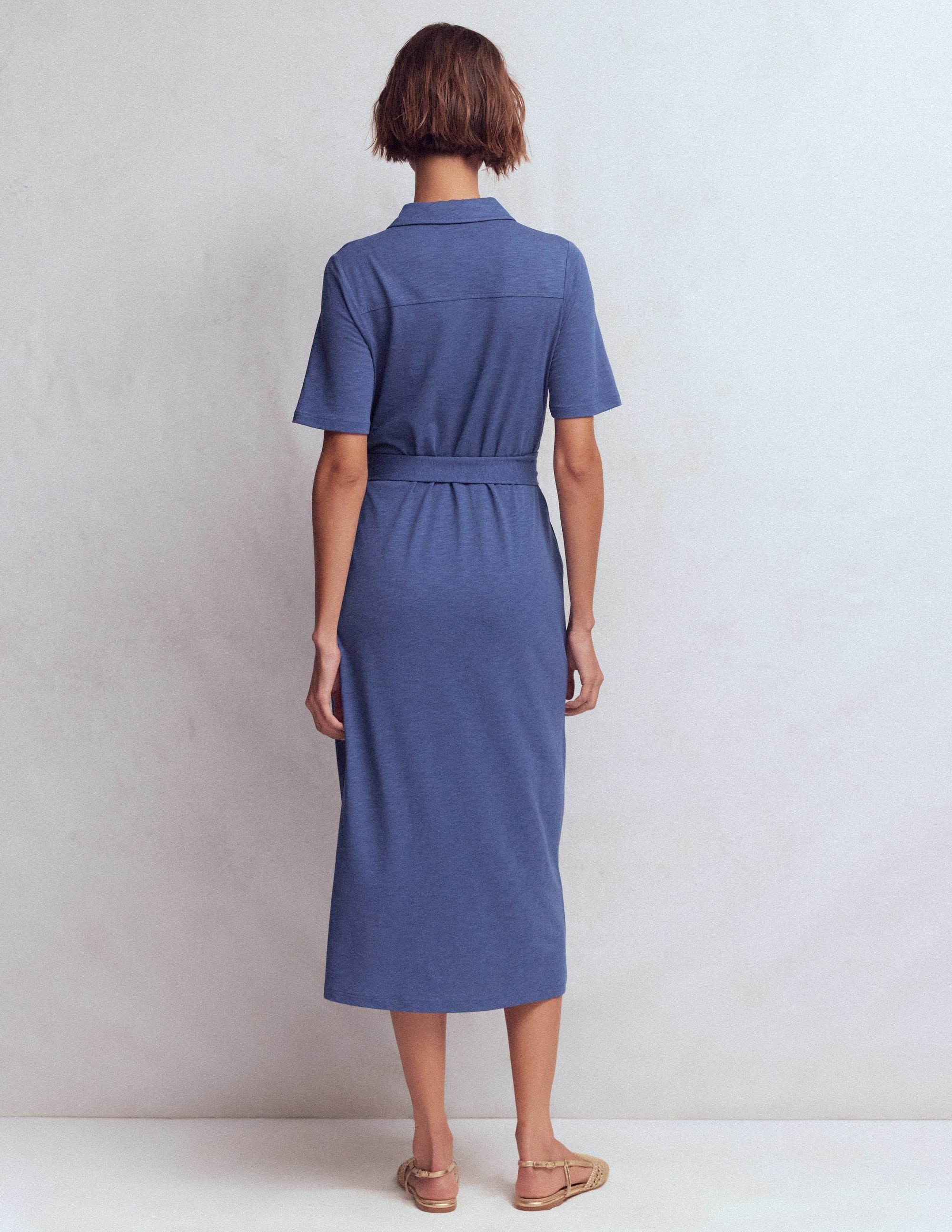Mavis Midi Jersey Shirt Dress