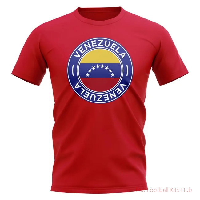 Venezuela Football Badge T-Shirt (Red)