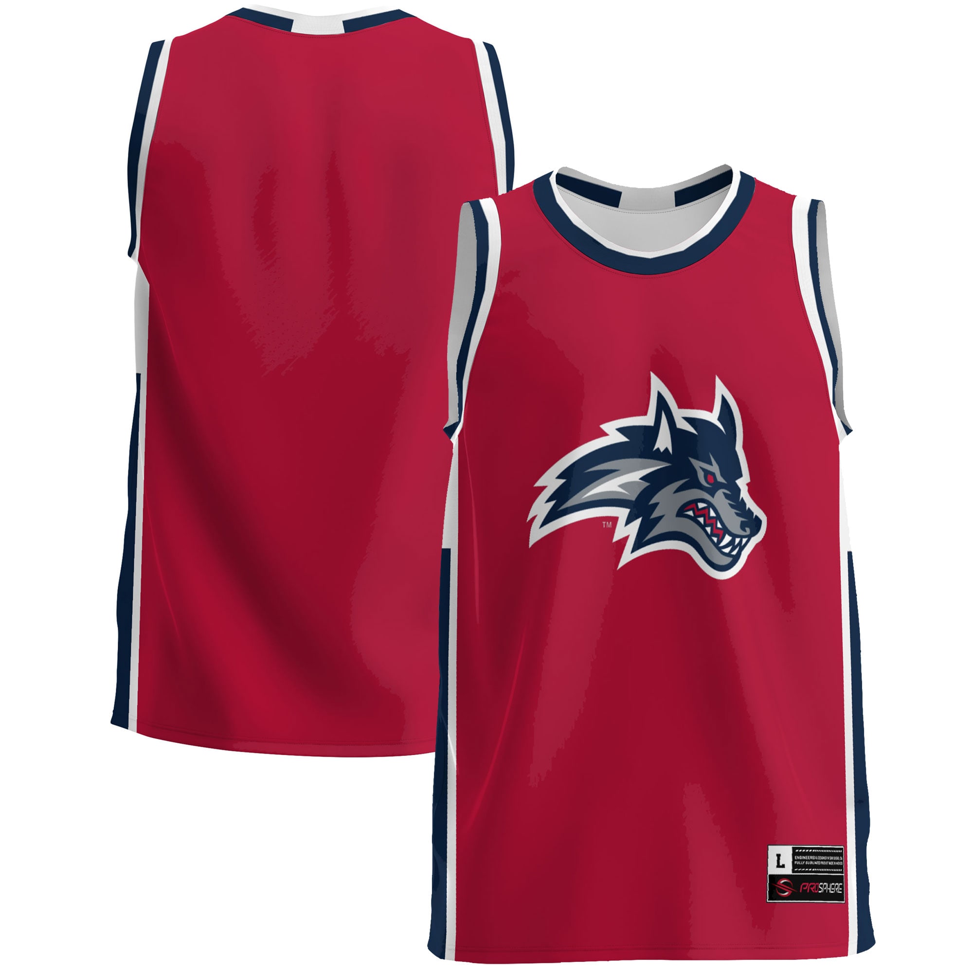 [NJP] Women's Stony Brook Seawolves GameDay Greats Lightweight Basketball Jersey - Red