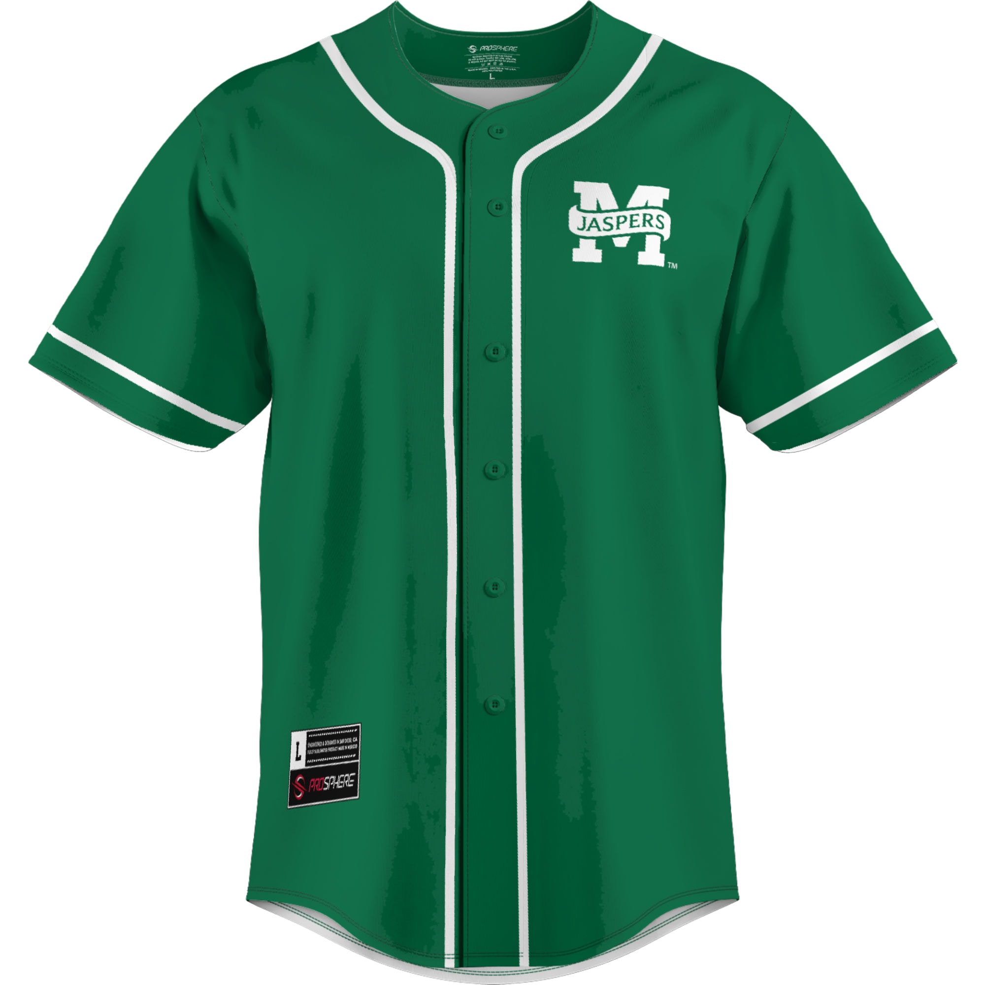 [DDG] Manhattan Jaspers GameDay Greats Lightweight Baseball Jersey - Kelly Green