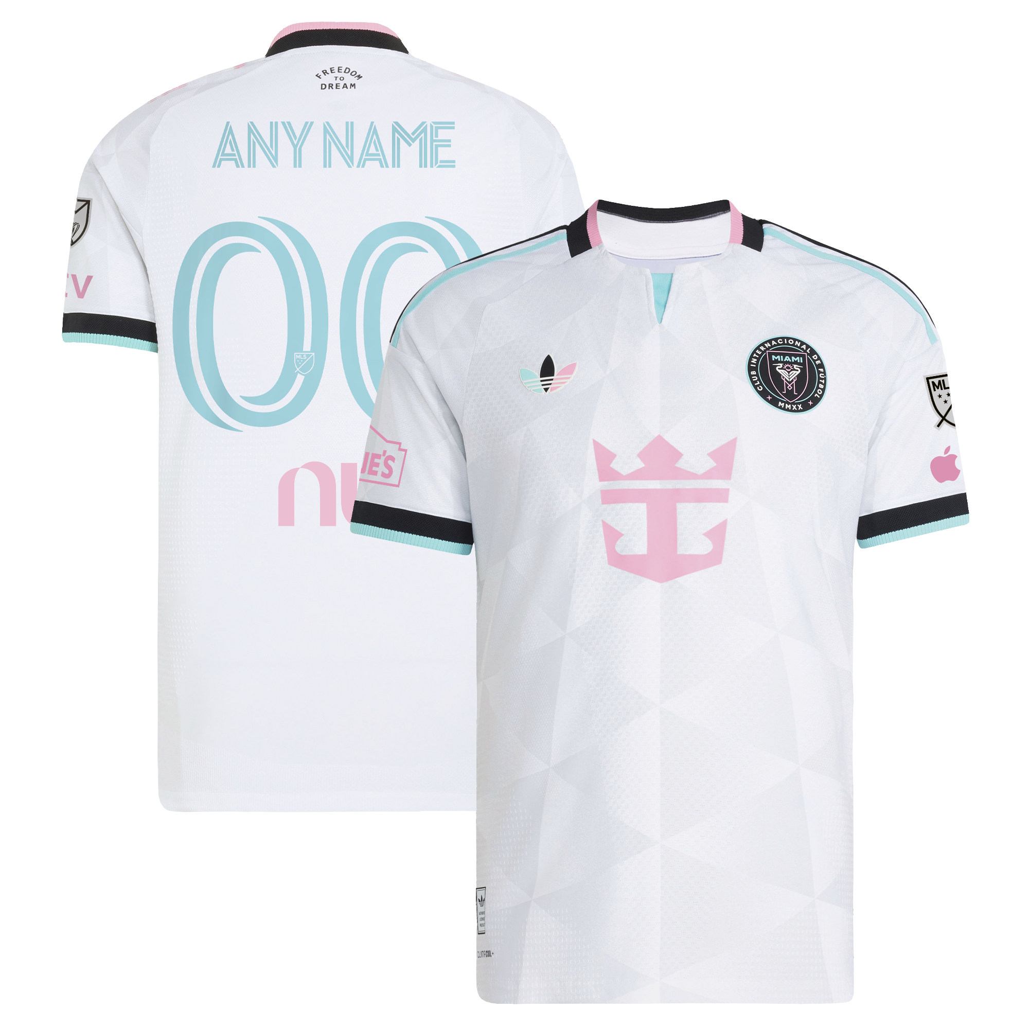 [JED] Youth Inter Miami CF 2026 Third On-Field Authentic Patch Custom Jersey - White