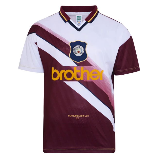 1996 Man City Soccer Jerseys high quality Away Shirt - Adults