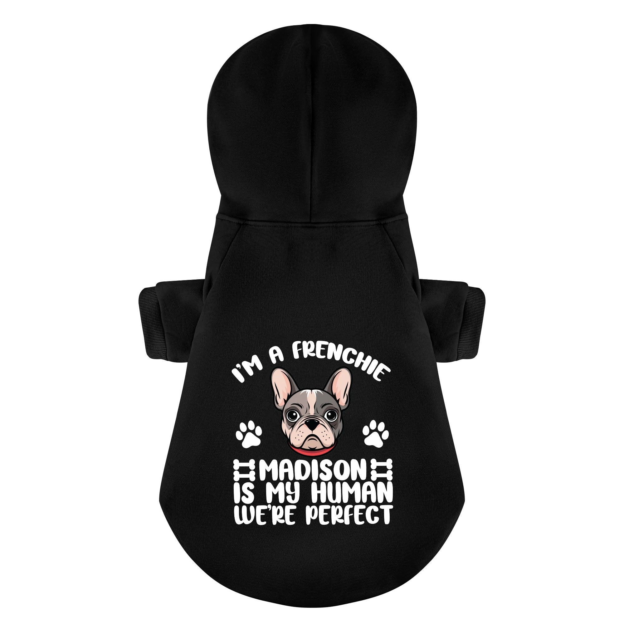French Bulldog Personalized French Bulldog Hoodies With Owner's Name