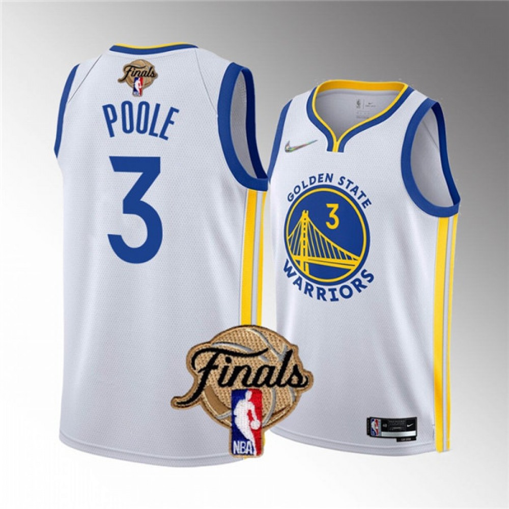 Durable Golden State Warriors 3 White Jersey - Game Day Essential