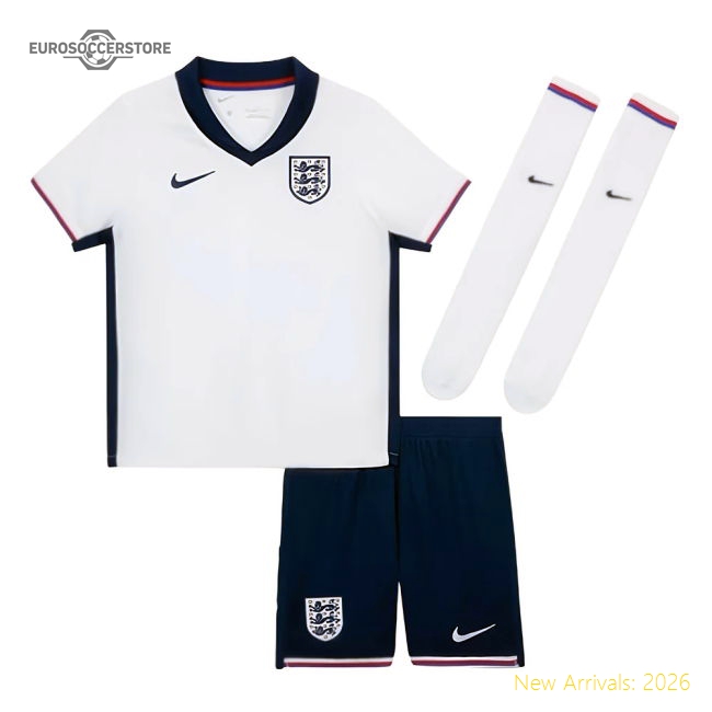 England Home Mini Kit 2024-2025 Fan Style Jersey Supporter