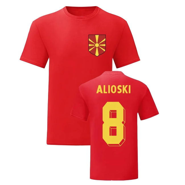 Ezgjan Alioski Macedonia National Hero Tee\'S (Red) Oranje