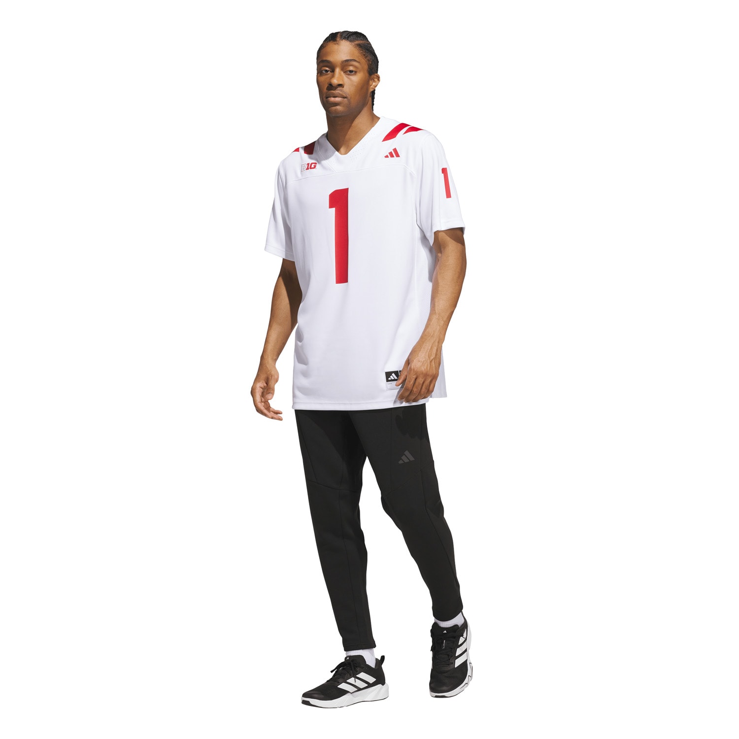 #1 Nebraska Huskers Away Premier Football Jersey - White