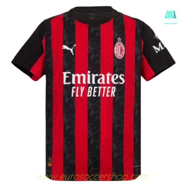 2025-2026 AC Milan Authentic Home Shirt (Pavlovic 31)