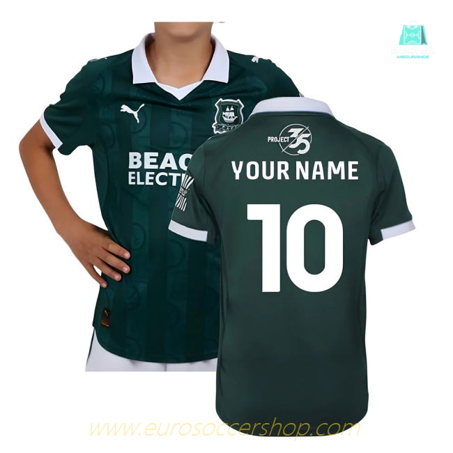 2025-2026 Plymouth Argyle Home Shirt (Kids) (Your Name)