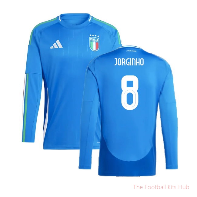 2024-2025 Italy Long Sleeve Home Shirt (JORGINHO 8)