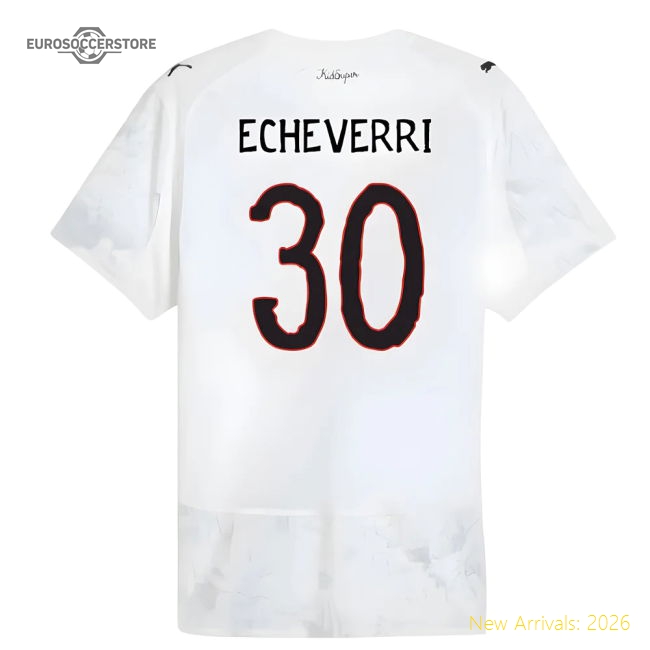 Gentle Football Team Kids Echeverri Jersey 2025-2026 Soft-touch