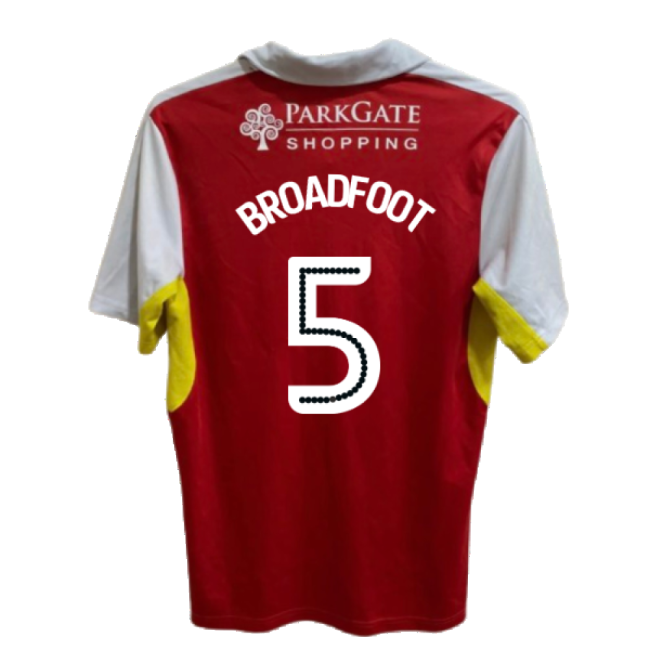 Superior Craftsmanship Rotherham Home Shirt Good Xl Broadfoot #5 F...