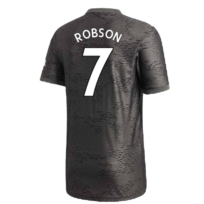 retro Manchester United 2020-21 Away Shirt ((Excellent) L) (ROBSON 7)