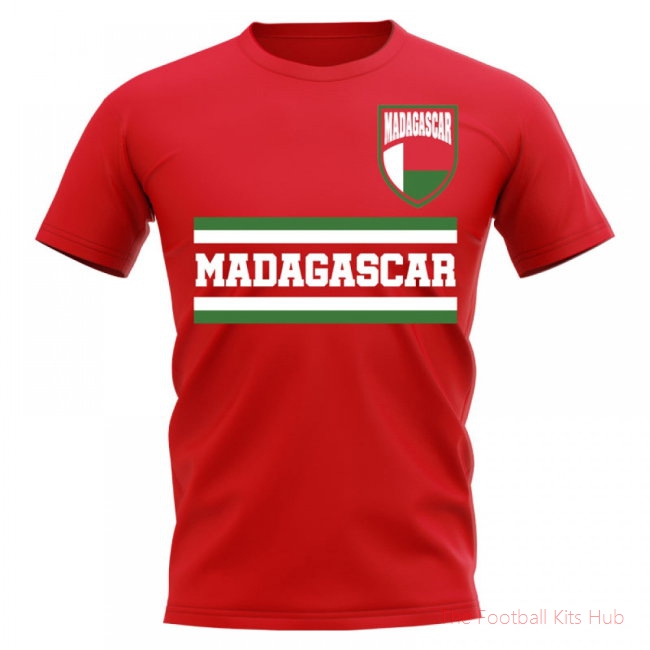 Madagascar Core Football Country T-Shirt (Red)