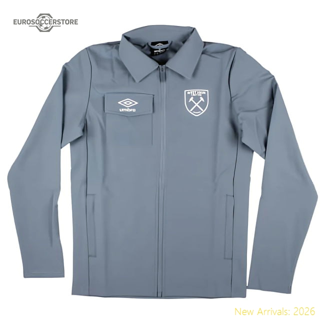 2024-2025 West Ham Presentation Jacket (Flint Stone) - Kids