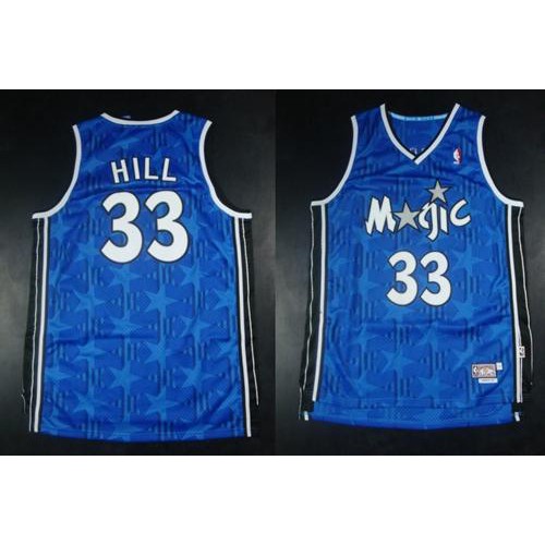 Mitchell And Ness Blue Orlando Magic #33 Jersey - Value-Priced