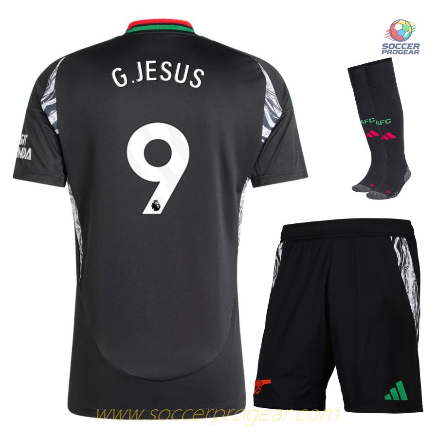 Arsenal 2024-25 Edition Jesus Away Child Kit Team Jersey