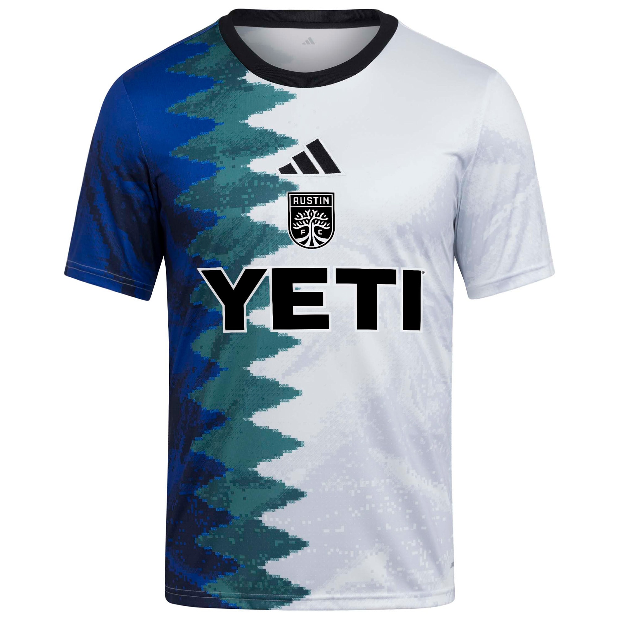 [SJH] Austin FC Youth 2025 Gaming AEROREADY Pre-Match Jersey Top - White