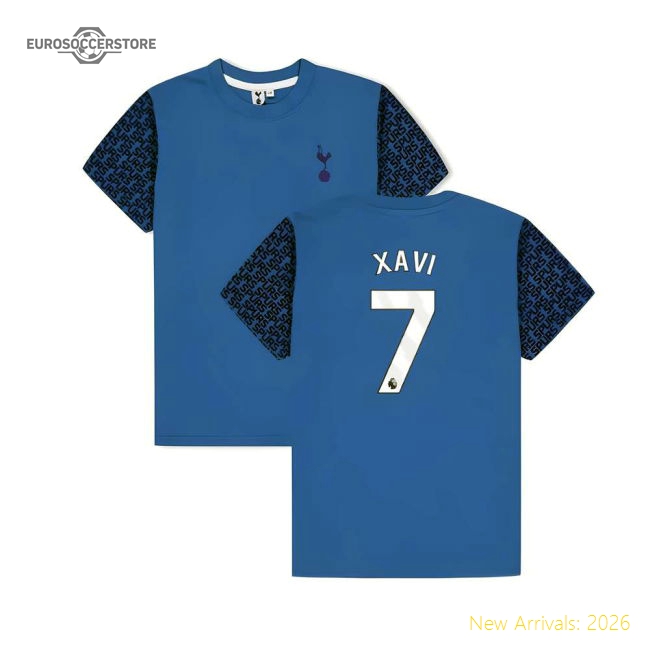 Tottenham Hotspur Graphic T-shirt (Blue) - Kids (Xavi 7)
