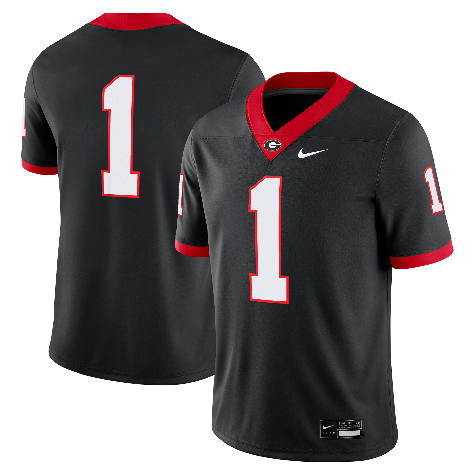 [NJP] Women's Georgia Bulldogs Alternate Game Jersey - Black