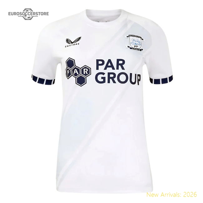 2024-2025 Preston North End Home Shirt Womens In Multiple Youth Sizes