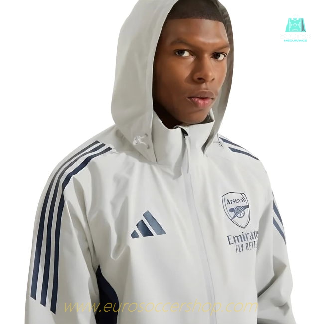 2025-2026 Arsenal Rain Jacket (Grey)
